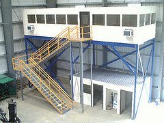 Prefabricated steel mezzanines