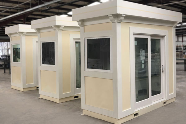 small prefabricated booths