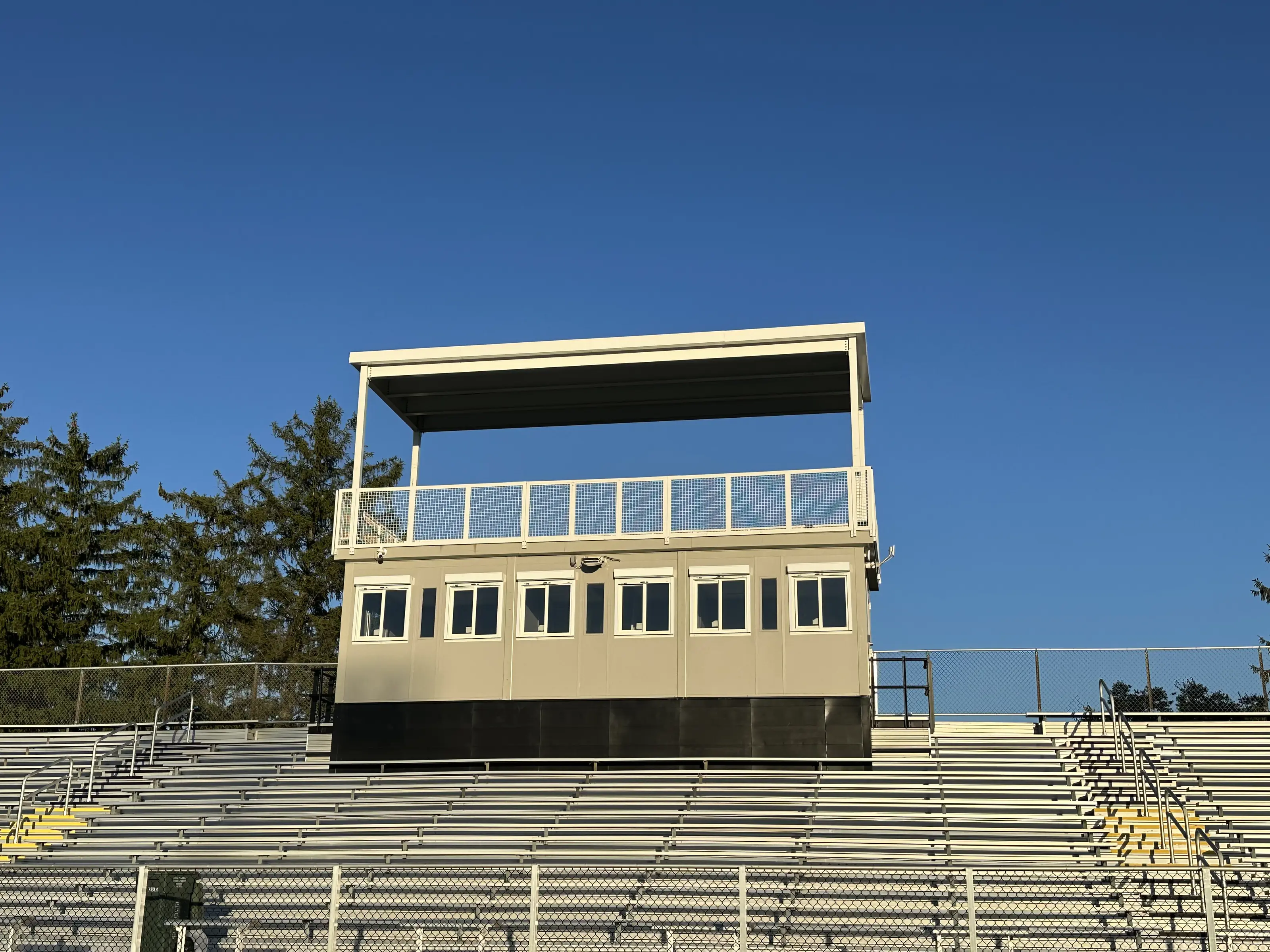 Modular Press Boxes | Prefabricated Press Box | Panel Built