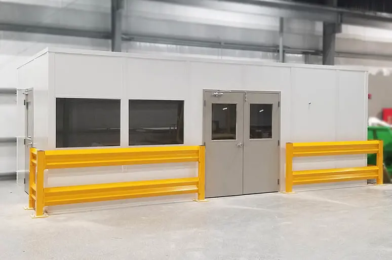 Barrier Rail & Forklift Guard Rails for Warehouse Safety | Panel Built