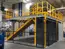 mezzanine with wire mesh enclosure 