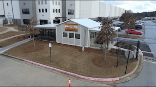 Large guardhouse for distribution center video