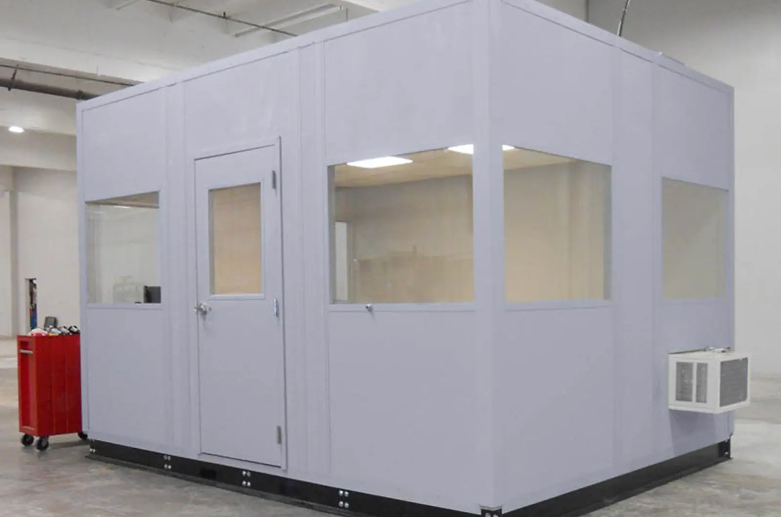 Modular Shipping Office | Acoustical Ceiling Grid | Panel Built