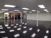 Interior view of breakroom constructed with a modular wall system