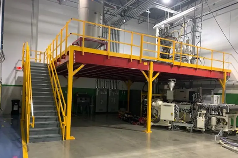 Steel Platform Inverted Equipment Platform | Galvanized Steel Metal Platform | Panel Built